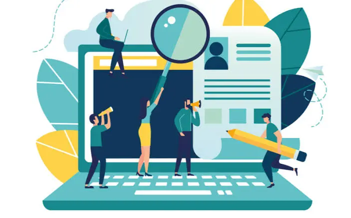 People doing digital marketing